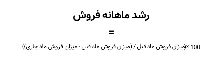 رشد ماهانه فروش
