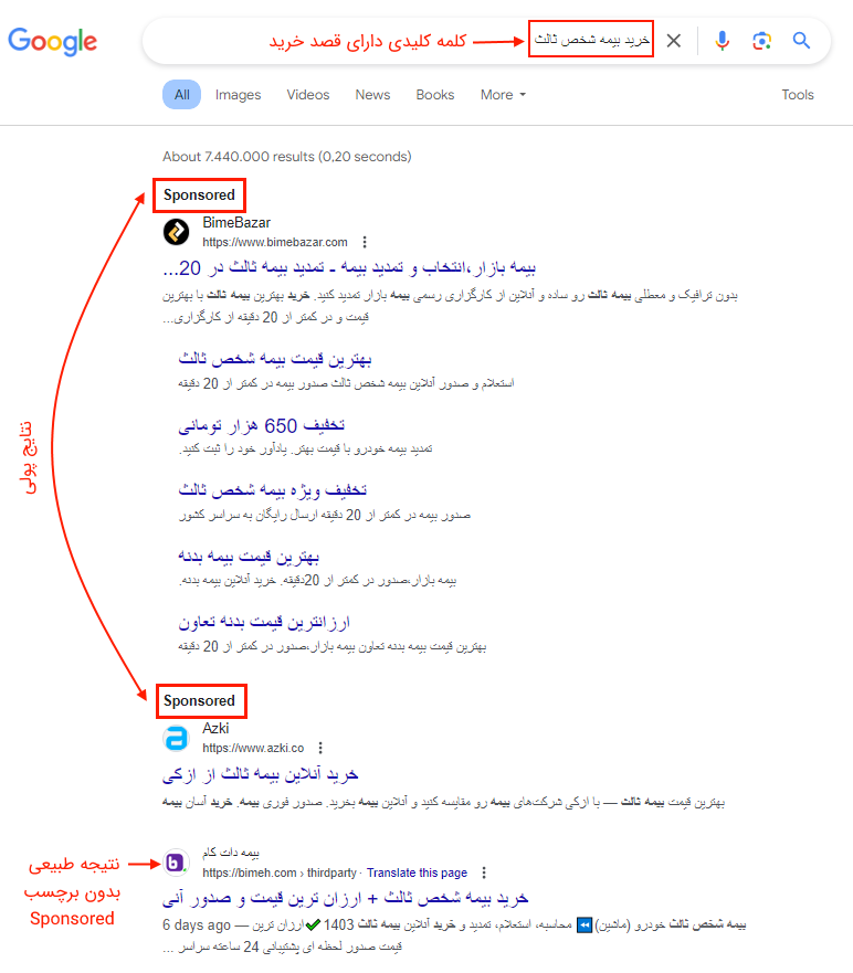 تبلیغات جستجو